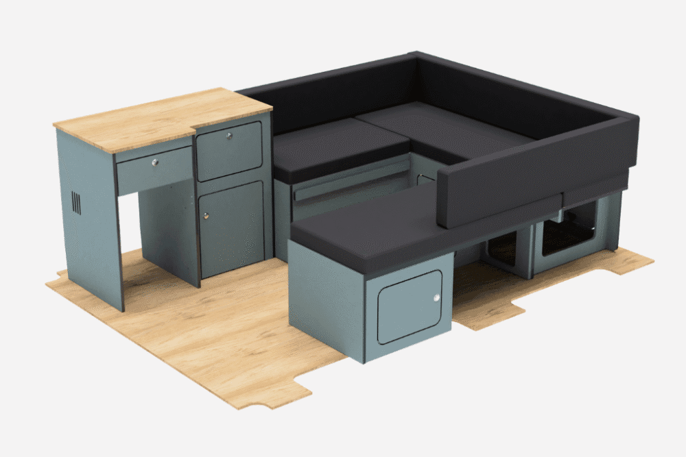VW T5 T6 T6.1 U-Shape Bed System