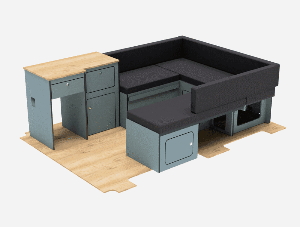 VW T5 T6 T6.1 U-Shape Bed System