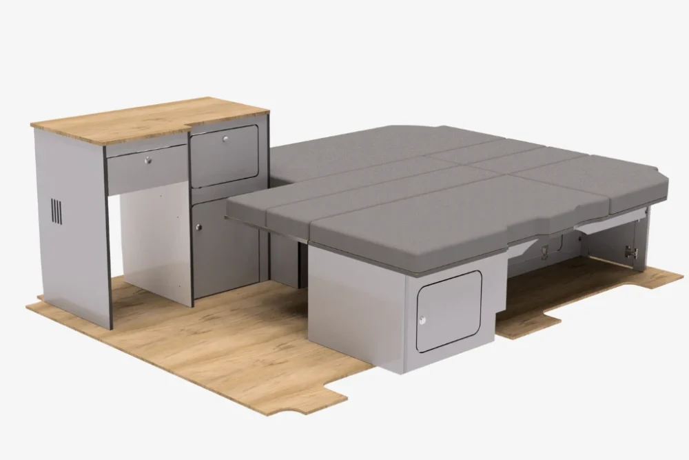 VW T5/T6/T6.1 U Shape Bed System Model 2