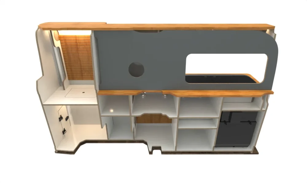 SWB VW T7 LS V1 Side Units - Image 7