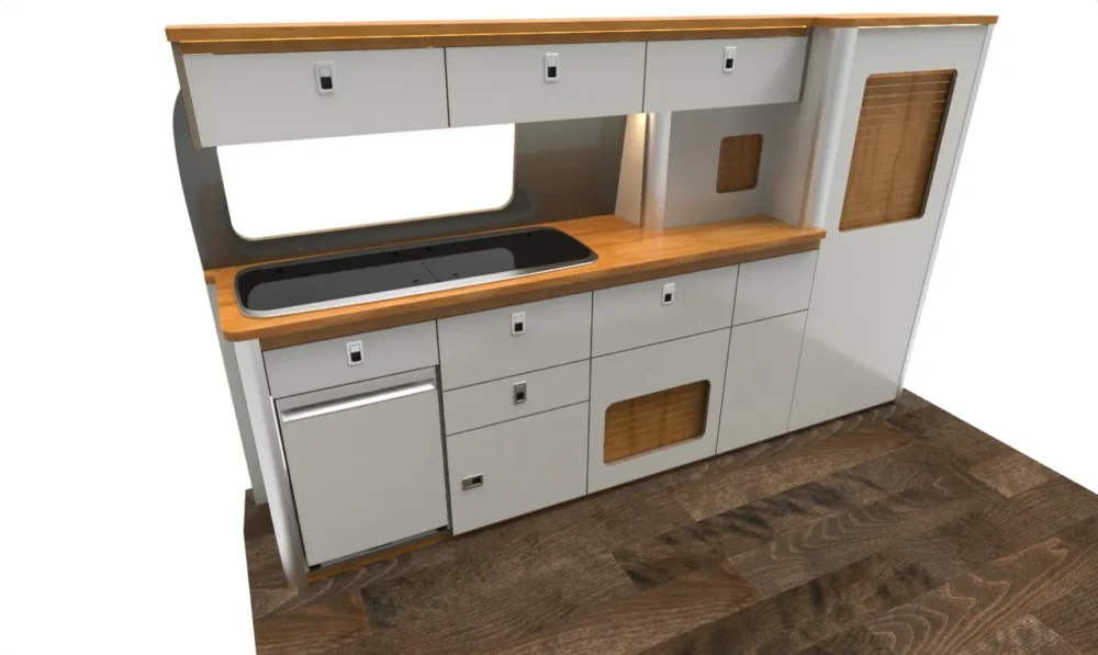 SWB VW T7 LS V1 Side Units - Image 2
