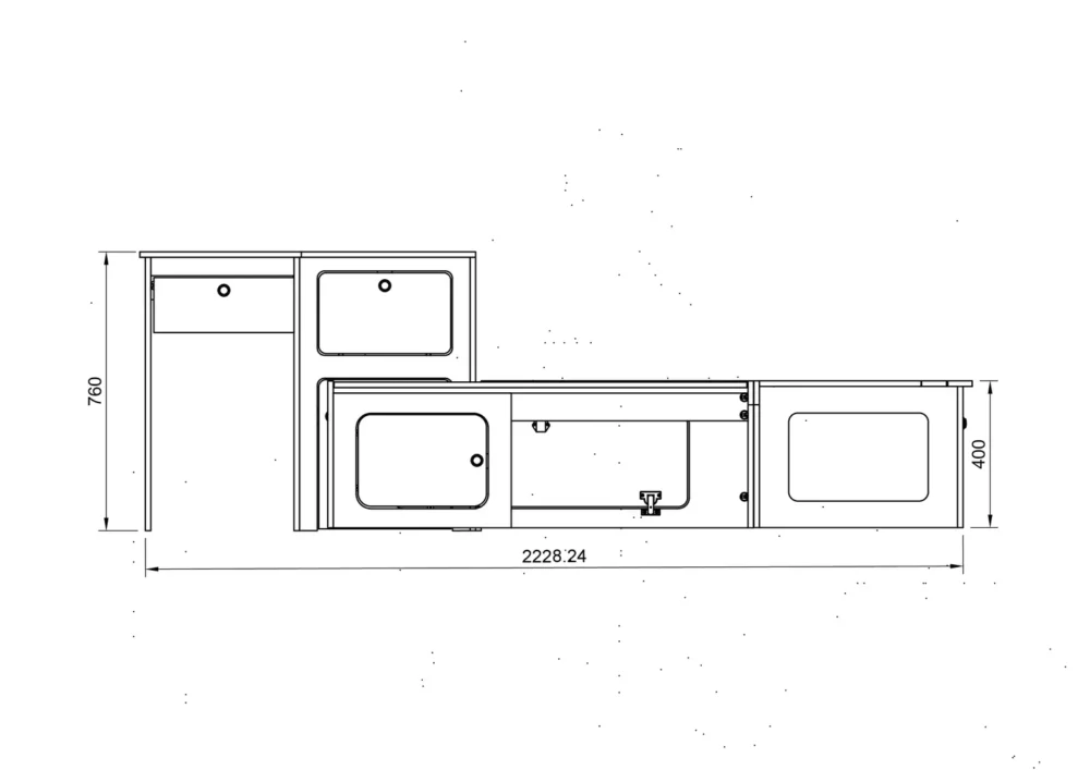 VW T5/6/6.1 U-Shape Bed System SWB - Image 6