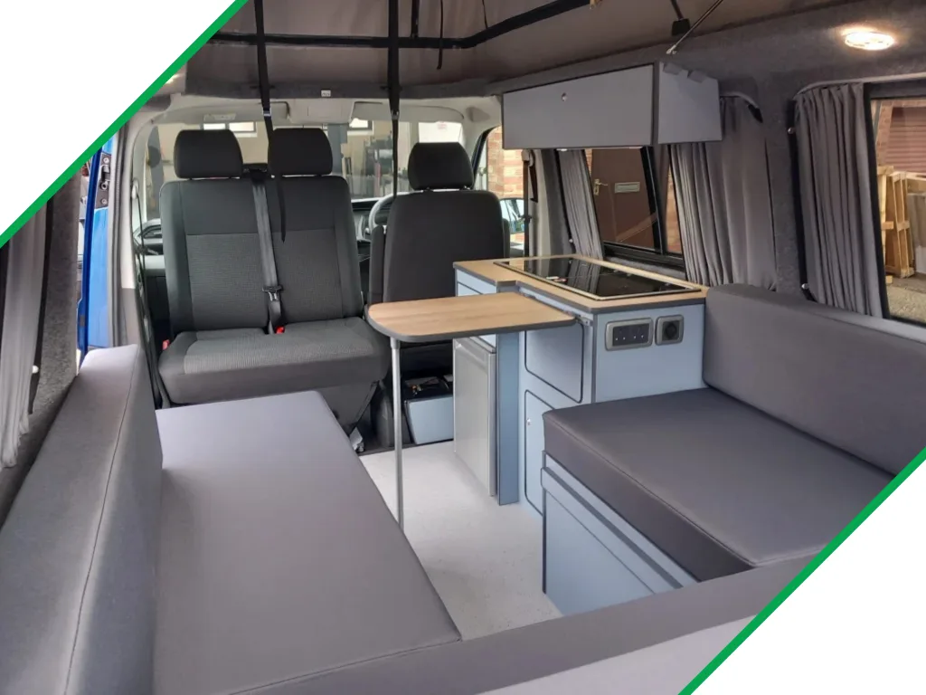 U-Shape Bed System with Grey Cushions